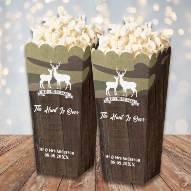 Western Land die Jagd ist über die Hochzeit von Hi Geschenkschachtel (Western Country The Hunt Is Over Deer Wedding Favor Boxes)