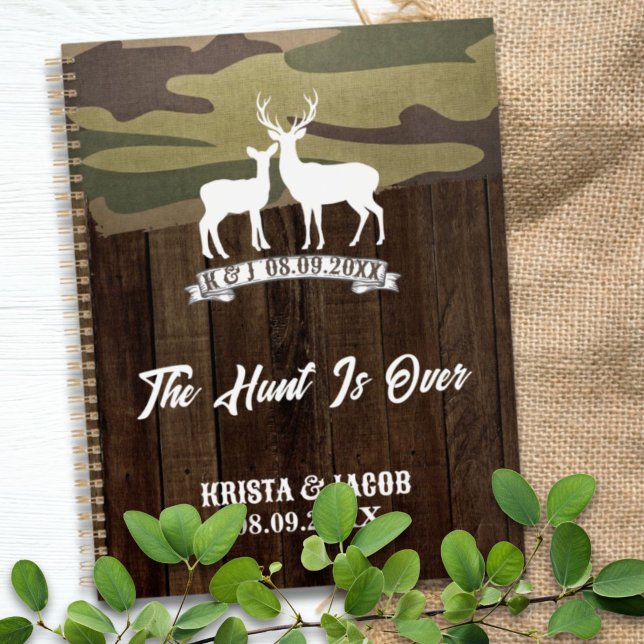 Western Land Hirsch die Jagd ist vorbei Hochzeit Planer (Western Country Deer The Hunt Is Over Wedding Planner)