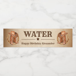 Western Land - Set für Lebensmittel und Getränke Wasserflaschenetikett