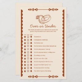 Western Land über oder unter Bridal