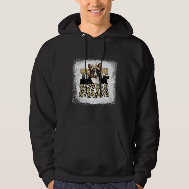 Western Leopard Cardigan Welsh Corgi Mom Mother's  Hoodie (Vorderseite)