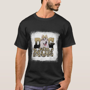 Western Leopard Siberian Husky Mutter Muttertag T-Shirt
