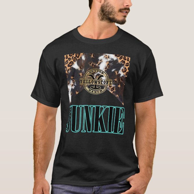 Western Leopard Yellowstone Junkie T-Shirt (Vorderseite)