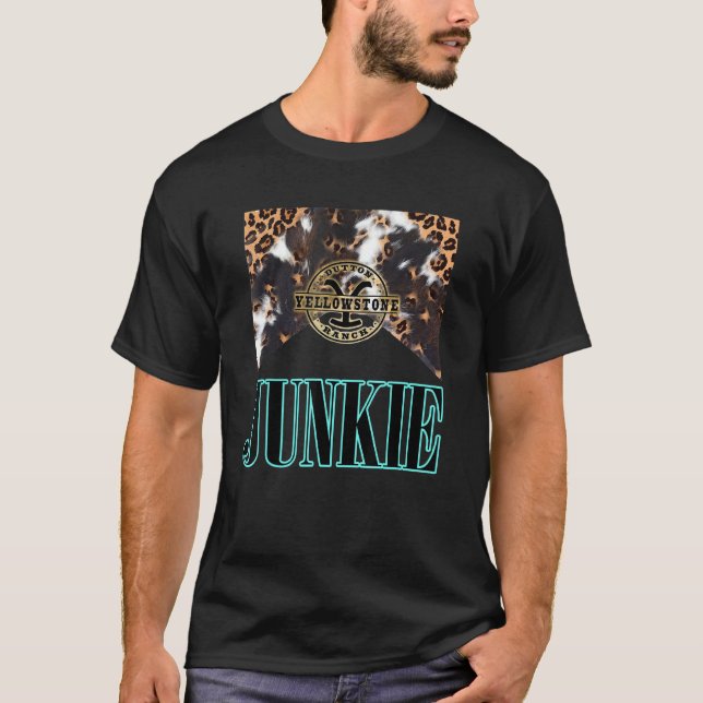 Western Leopard Yellowstone Junkie T-Shirt (Vorderseite)