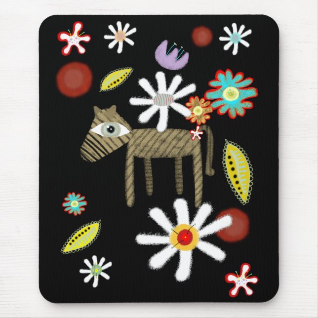 Western Liebe Blume Tropische Mousepad (Vorne)