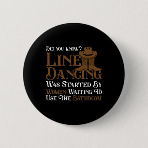 Western Line Dance 5678 Funny Line Tanz Button