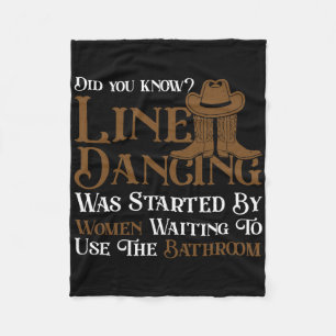 Western Line Dance 5678 Funny Line Tanz Fleecedecke