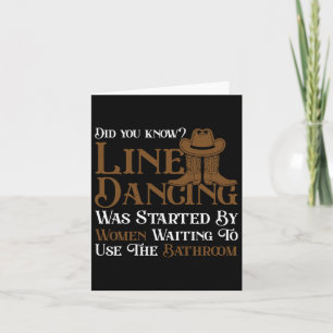 Western Line Dance 5678 Funny Line Tanz Karte