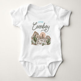 Western Little Cowboy Bodysuit Baby Strampler