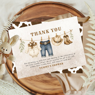 Western Little Cowboy Clothesline Danke