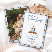 Western Little Cowboy Rodeo Foto Boy Baby Dusche