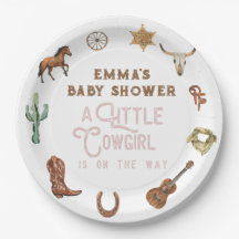 Western Little Cowgirl Foto Babydusche