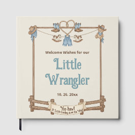 Western "Little Wrangler" Babydusche Gästebuch