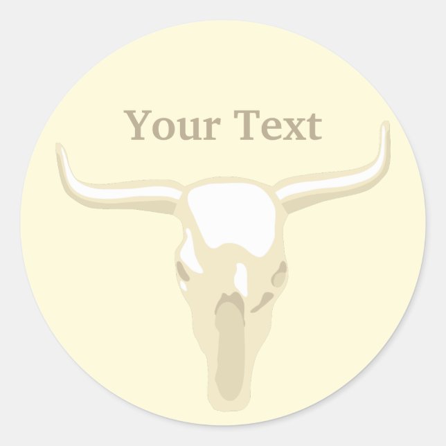 Western Longhorn Aufkleber (Vorderseite)