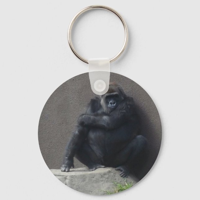 Western Lowland Gorilla #2 Schlüsselanhänger (Vorderseite)