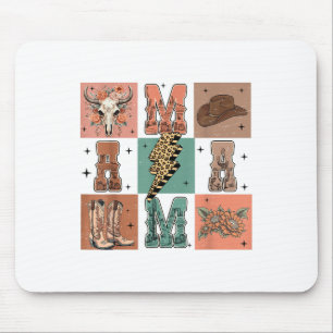 Western Mama Cowboy Cowgirl Mütter Tag Mama Countd Mousepad