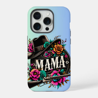 Western "Mama” Cowgirl Hut & Stiefel Muttertag iPhone 15 Pro Hülle