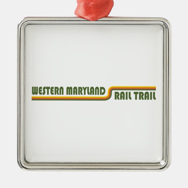 Western Maryland Rail Trail Ornament Aus Metall (Vorne)