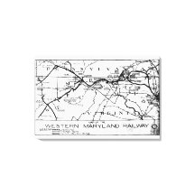 Western Maryland Railway 1920 Karte