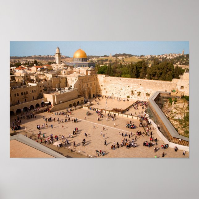 Western Mauer in Jerusalem (Mauer des Elends) Poster (Vorne)