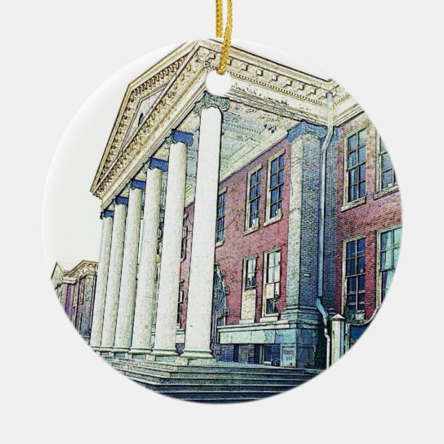 Western-Michigan-Universität historischer Osthall Keramikornament (Vorne)