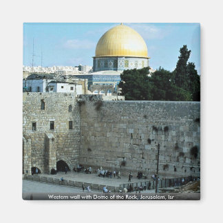 Western mit Kuppel des Felsens, Jerusalem, Isr Magnet