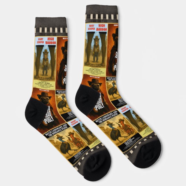 Western-Movieposter-Parodie Socken (Rechts)
