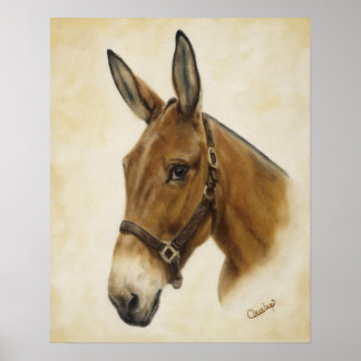 Western Mule Poster