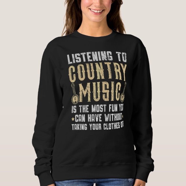 Western Nashvi, Country Music Musiker Sweatshirt (Vorderseite)