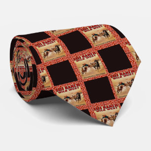 Western Necktie 101 Ranch Cowboy Steer Wrestler Krawatte