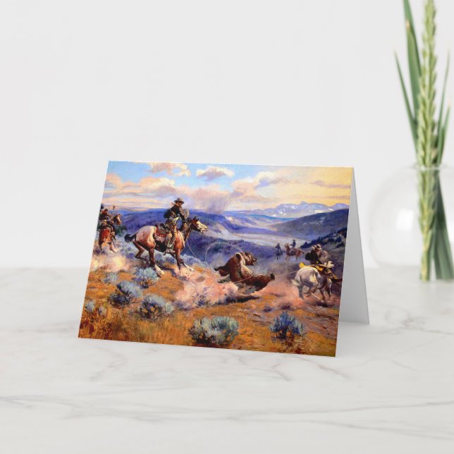 Western Nostalgie Karte (Vorderseite)