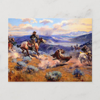 Western Nostalgie Postkarte