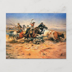 Western-Nostalgie Postkarte