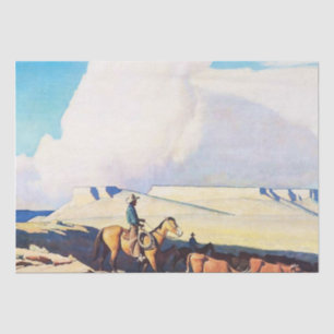 Western "Open Range" von Maynard Dixon Seidenpapier