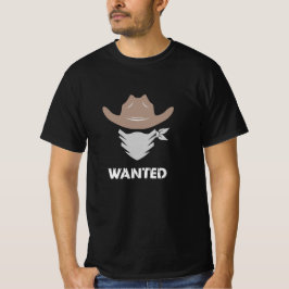Western Outlaw Cowboy Gesucht T-Shirt