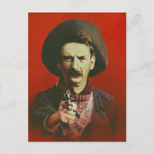 Western Outlaw Postcard Postkarte (Vorderseite)