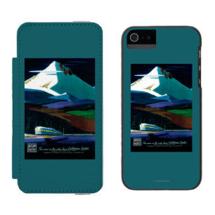 Western Pacific California Zephyr Vintage Poster Incipio Watson™ iPhone 5 Geldbörsen Hülle