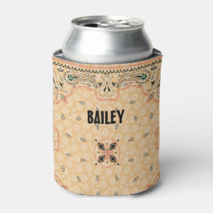 Western Paisley Gold Bandana Drucken Personalisier Dosenkühler