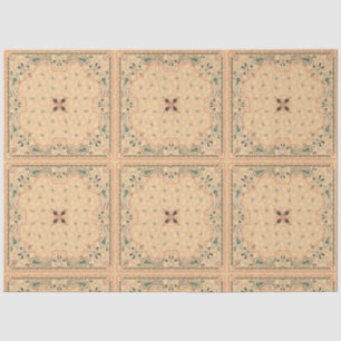 Western Paisley Gold Bandana Muster Decoupage  Seidenpapier