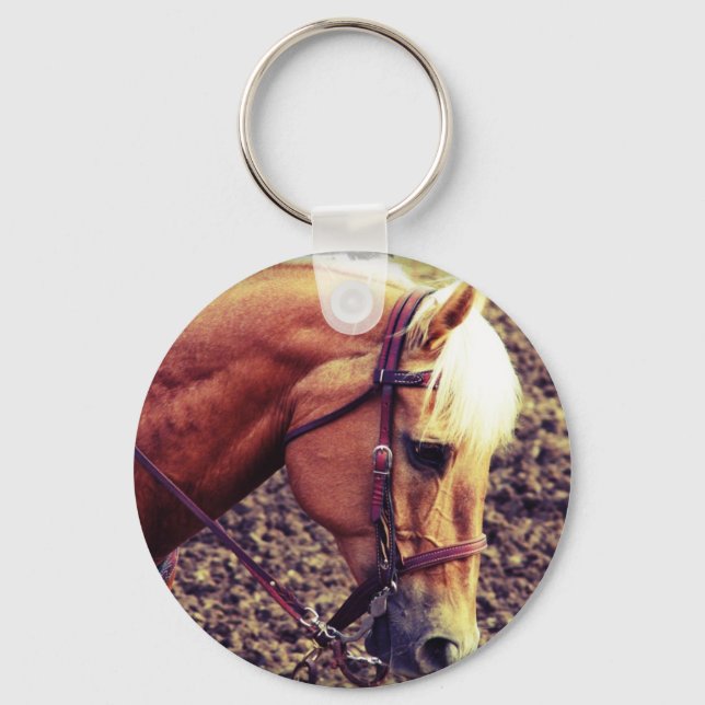 Western Palomino Schlüsselanhänger (Vorderseite)