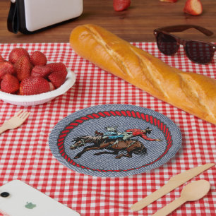 Western Party Denim Print Paper Teller