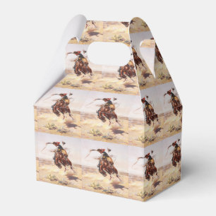 Western Party Geschenkbox Alter Westen Geschenkschachtel