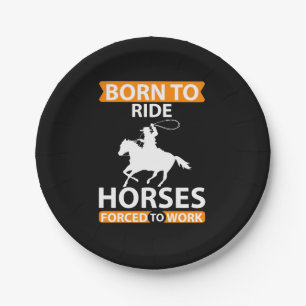 Western Party Reiterei Rodeo Cowboy Pappteller
