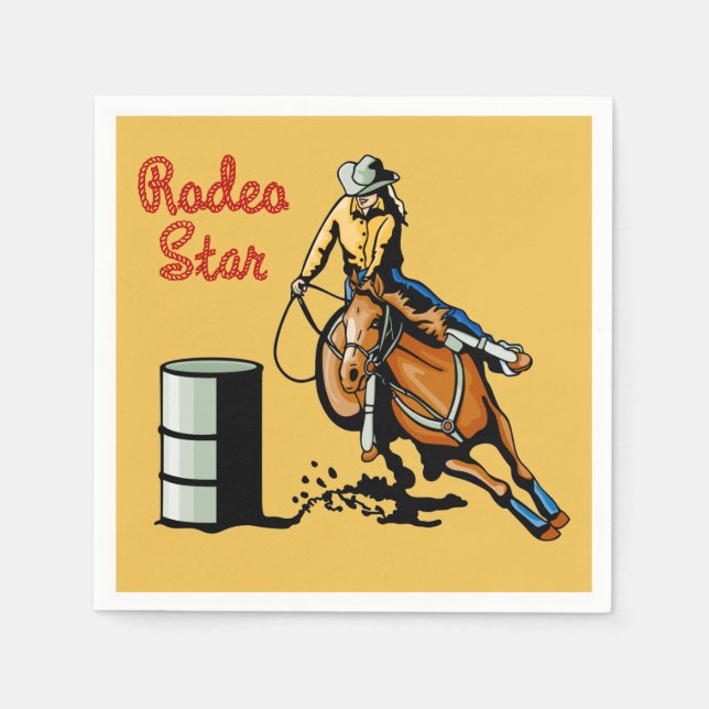 Western Party Rodeo Veranstaltungen Napkins Serviette (Vorderseite)