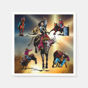 Western Party Rodeo Veranstaltungen Napkins Serviette