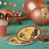 Western Party Steer Roping Paper Teller