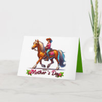 Western Pferd glücklich Mutter Tag 5 Custom