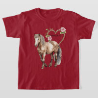 Western-Pferd Rosa Blumiges Herzseil