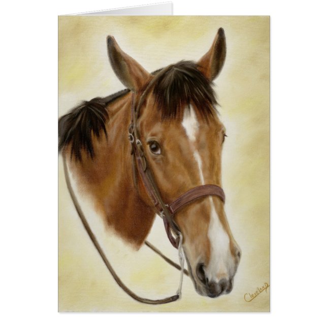 Western-Pferdekarte (Vorne)