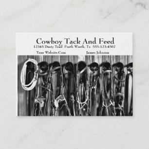 Western-Pferdereißnagel-Geschäfts-Karten-Schablo Visitenkarte